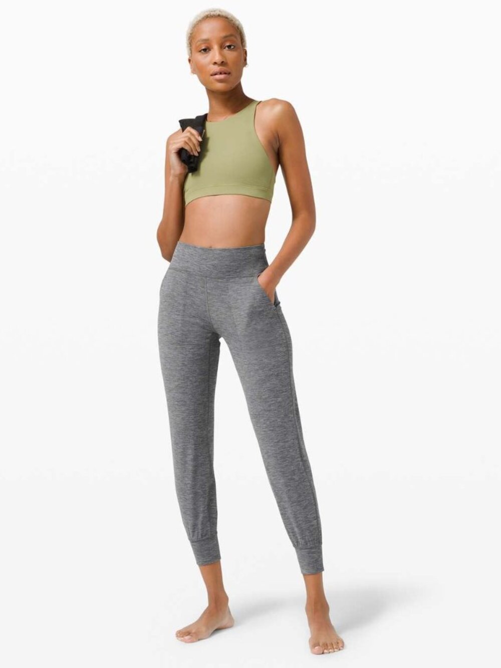 Lululemon Align High Rise Jogger Pants Athleisure Activewear Yoga Gray - 4